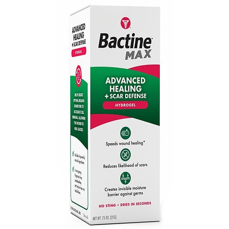Bactine Max Advanced Healing + Scar Defense Hydrogel for First Aid Wound Care