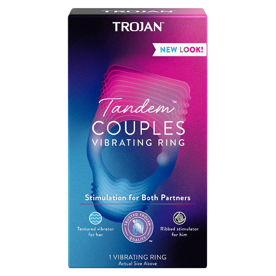 maagd Gedachte joggen Trojan Vibrations Tandem Couples Vibrating Ring | Walgreens