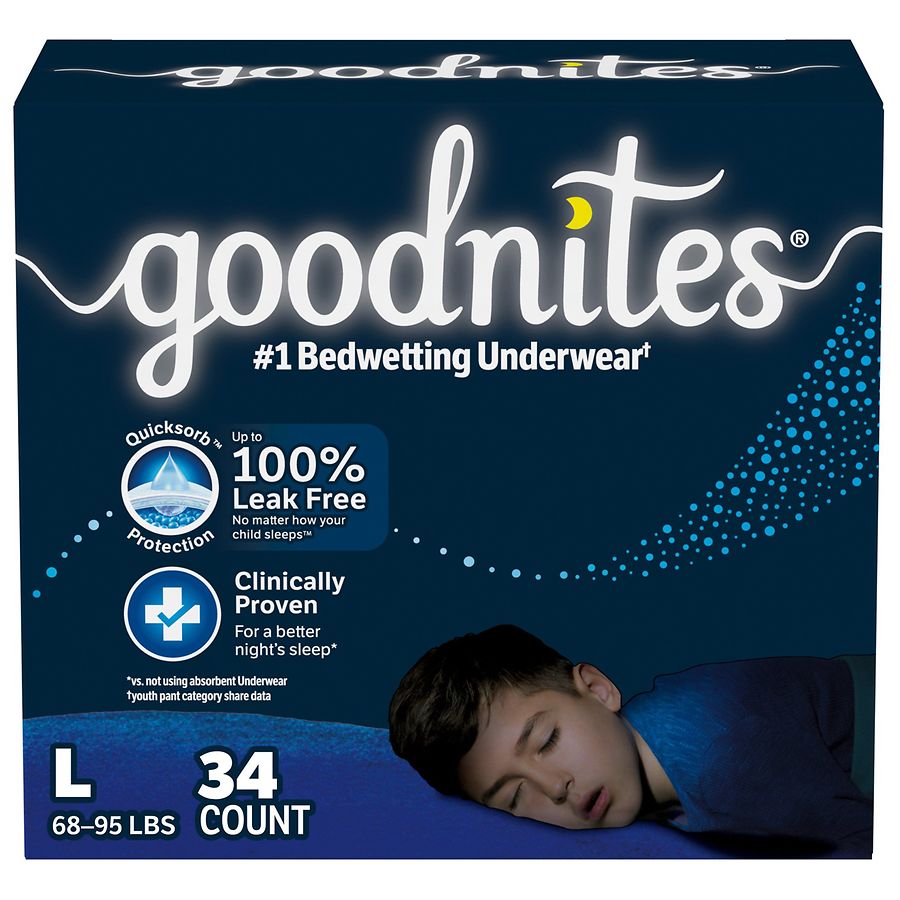 Goodnites Overnight Underwear for Girls, XS, 99 Ct (Select for More Options)