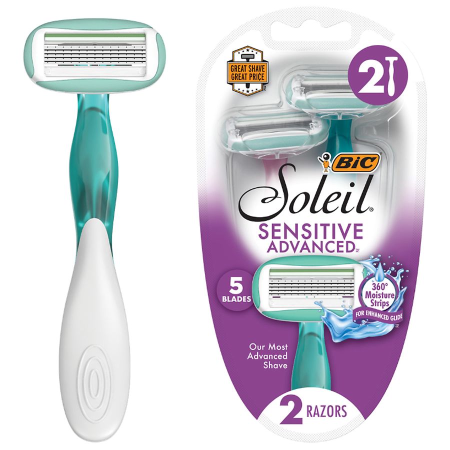 BIC Women's Disposable Razors With 360° Moisture Strip, With 5 Blades