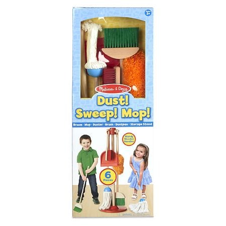 Mop and Sweep Set  Broom, Mop, Dustpan and Stand Package