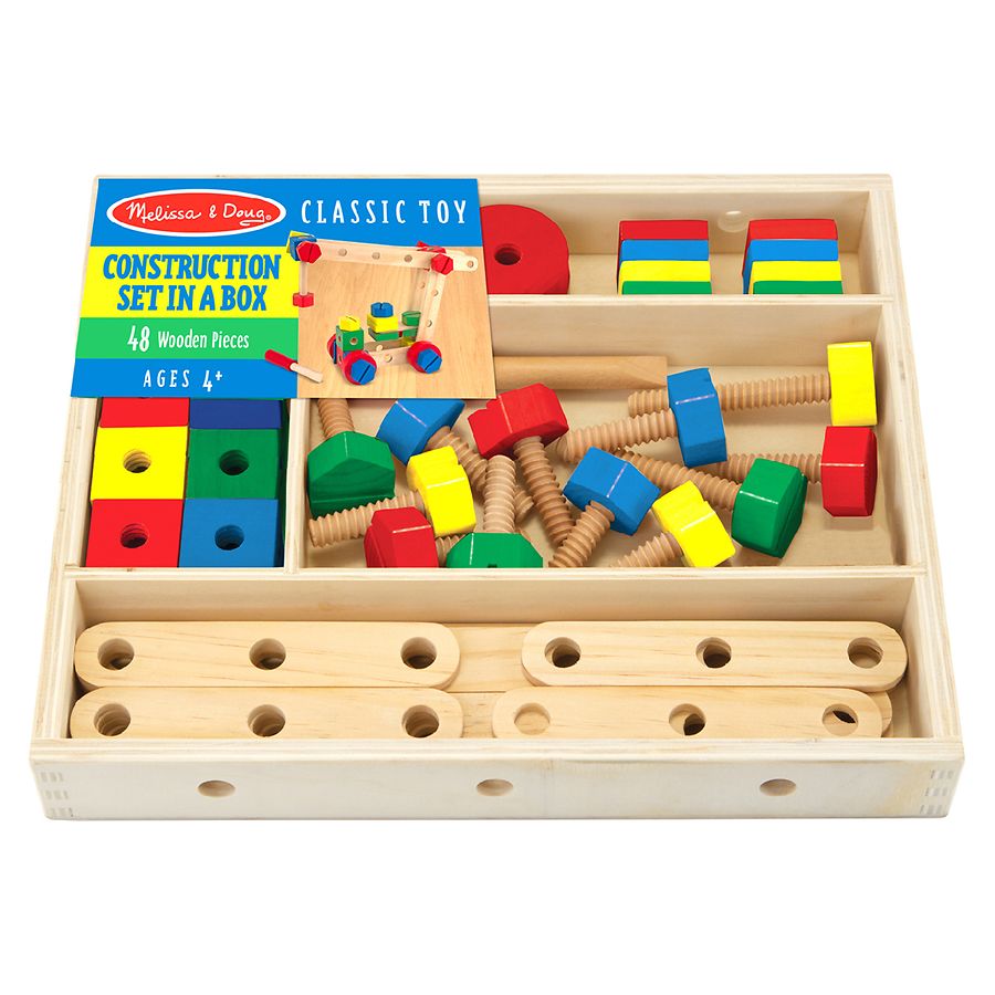 Melissa and doug hot sale wooden construction set