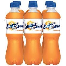 Diet Sunkist Orange Soda 6 Pack Bottle | Walgreens