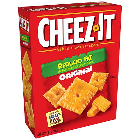 Cheez-It Baked Snack Cheese Crackers, Reduced Fat Original