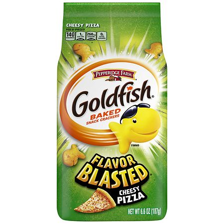 Goldfish Flavor Blasted Cheesy Pizza Baked Snack Crackers