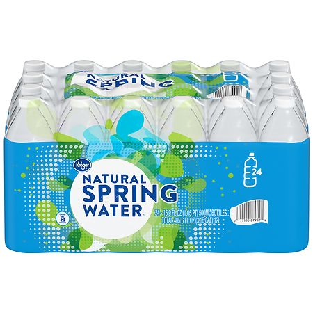 Kroger Natural Spring Water - 16.9 fl oz x 24 pack