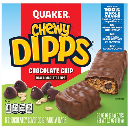 Quaker Chewy Dipps Chocolate Chip Granola Bars