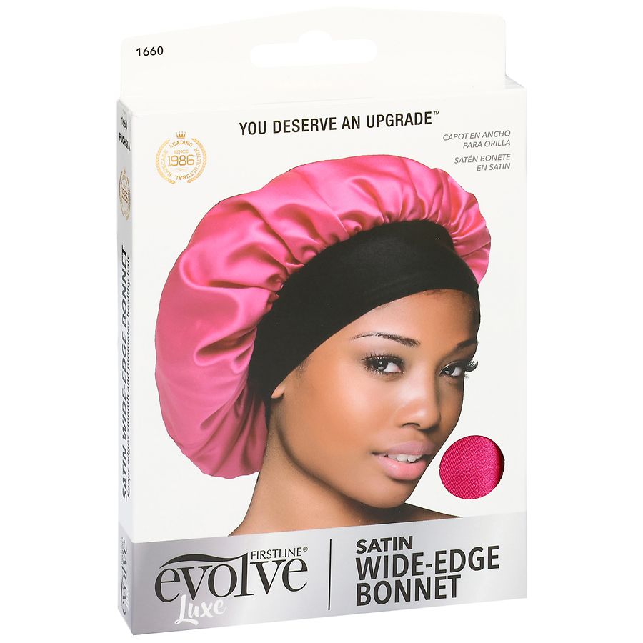 Evolve Satin Wide-Edge Bonnet Fuchsia | Walgreens