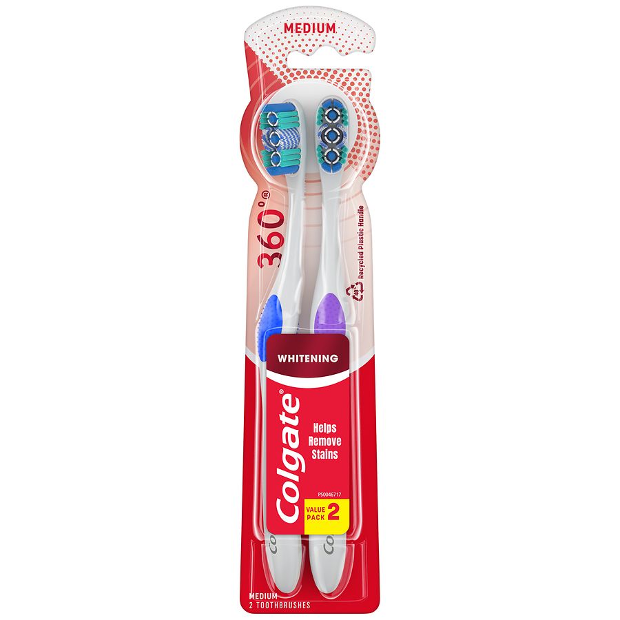 Colgate Max White with Polishing Star Toothbrush - Medium (Pack of