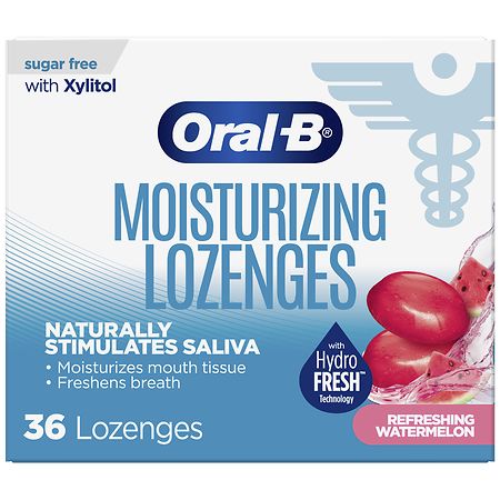 Oral-B Dry Mouth Lozenges Refreshing Watermelon