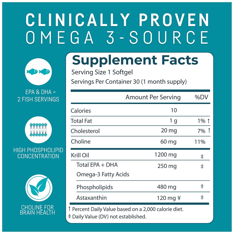 Kori Pure Antarctic Krill Oil Multi-Benefit Omega-3 1200mg