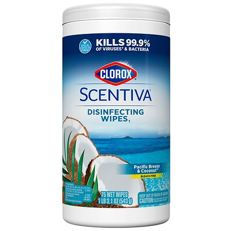 Clorox Scentiva Bleach Free Cleaning Wipes Pacific Breeze & Coconut