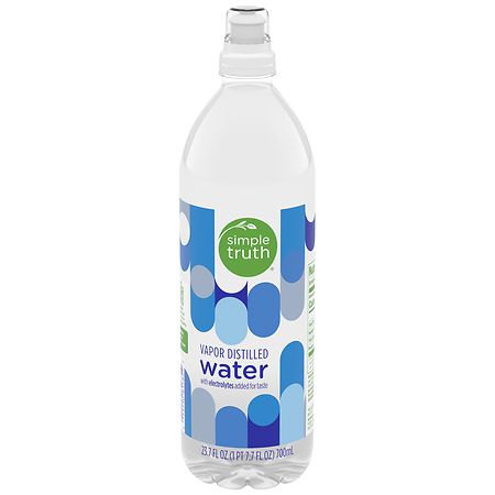 Simple Truth Vapor Distilled Water with Electrolytes - 23.7 fl oz