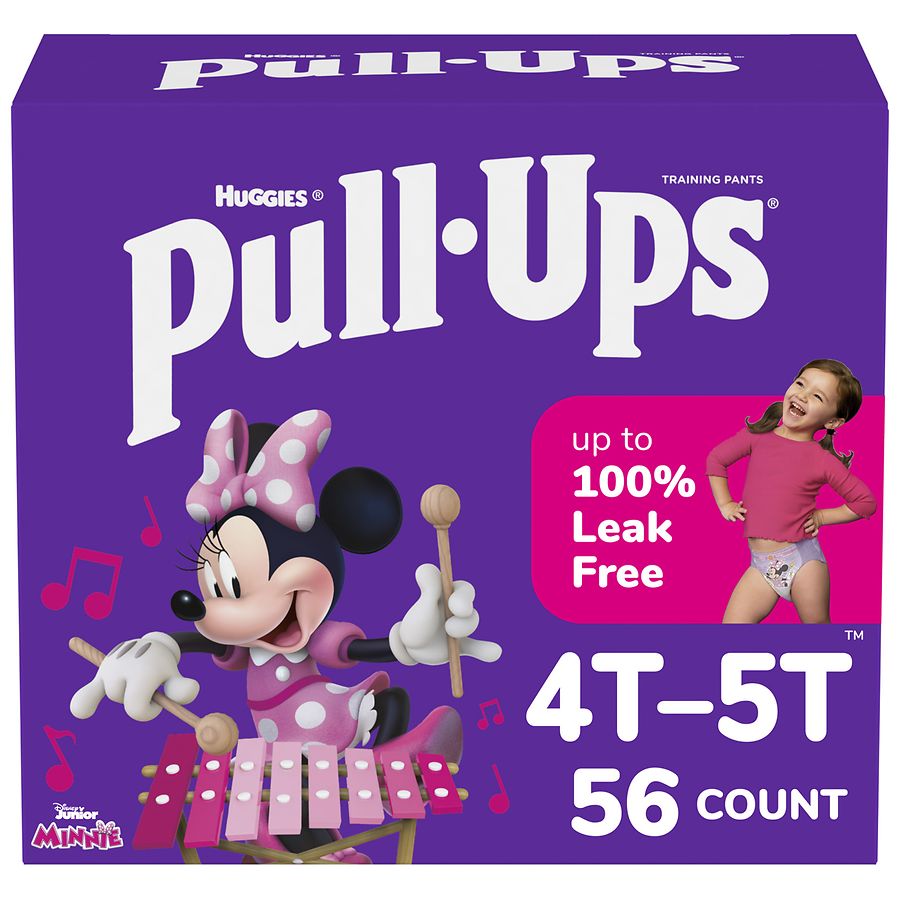 Huggies Pull-Ups, Girls Training Pants, 4T-5T, 18 Ct