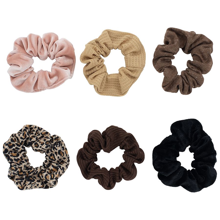 Scunci The Original Scrunchie in Neutral Solids &amp; Animal Print | Walgreens