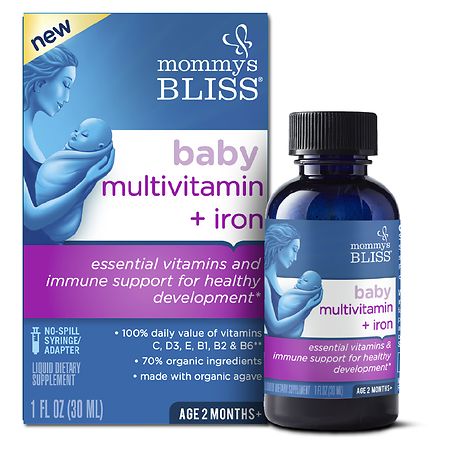 Mommy's Bliss Baby Multivitamin + Iron Drops Grape