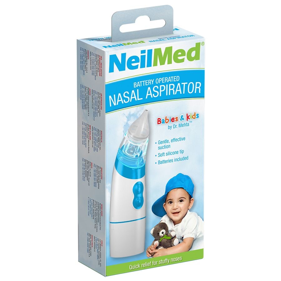 Neilmed Battery Operated Nasal Aspirator for Babies and Kids, 1 Ea