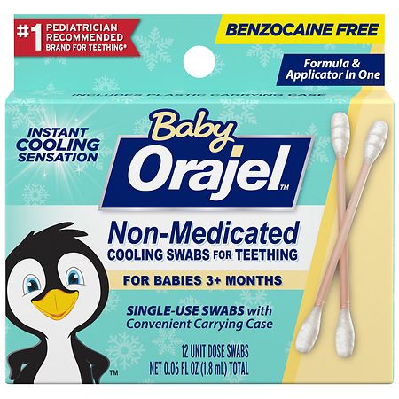 Baby Orajel Non-Medicated Cooling Swabs for Teething