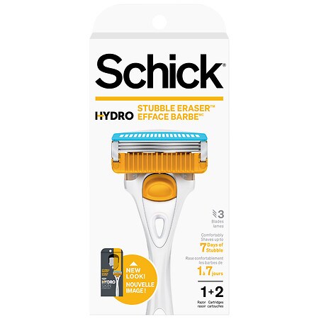 UPC 841058000280 product image for Schick Hydro Stubble Eraser Men's Razor Handle + 2 Refills - 1.0 set | upcitemdb.com