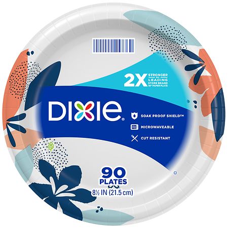 Dixie 2X Stronger Paper Plates 8-1/ 2"