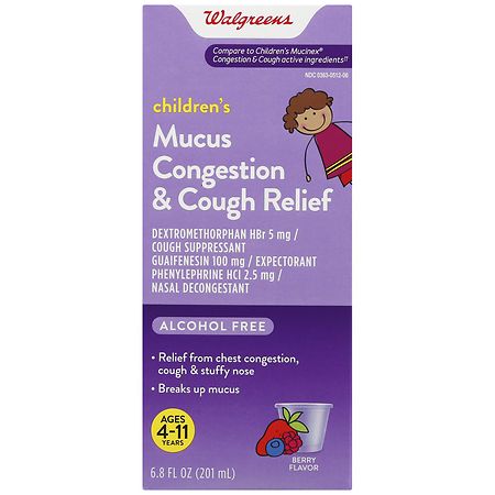 Walgreens Children's Mucus Congestion & Cough Relief Berry