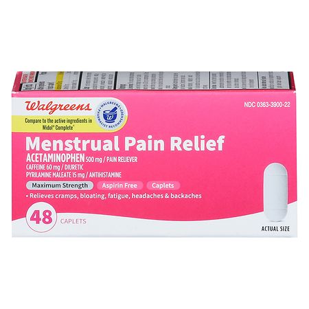 Walgreens Menstrual Pain Relief Caplets