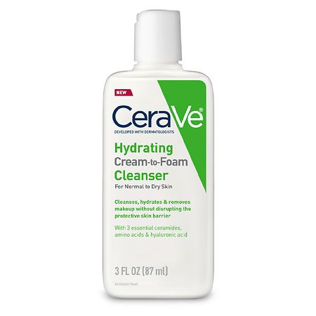Cerave Hydrating Cream-to-Foam Face Cleanser - 3 fl oz