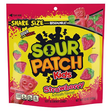 Sour Patch Kids Soft & Chewy Candy, Strawberry