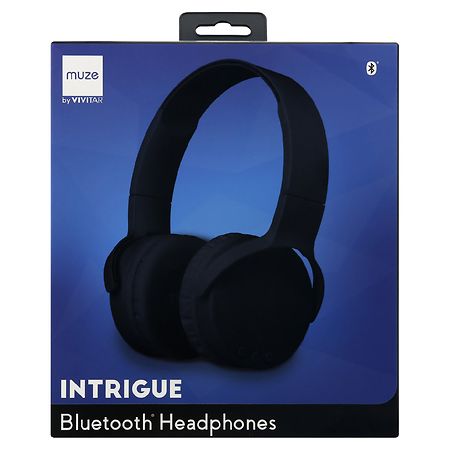 Muze Intrigue Bluetooth Headphones Black