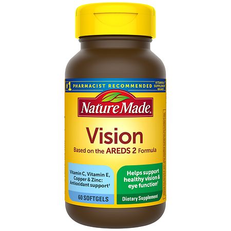 Nature Made Vision Based on the AREDS 2 Formula Softgels