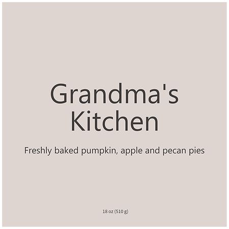 Grandma's Kitchen Candle - Butter & Apple Scented Candle