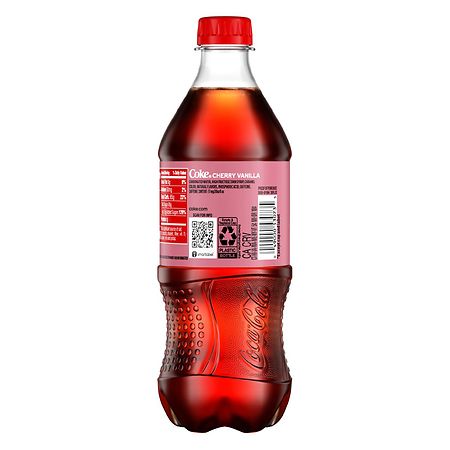 Coca-Cola Zero Sugar Cherry Soda Pop, 20 fl oz Bottle 