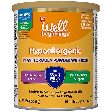Well Beginnings Hypoallergenic Infant Formula Powder with Iron