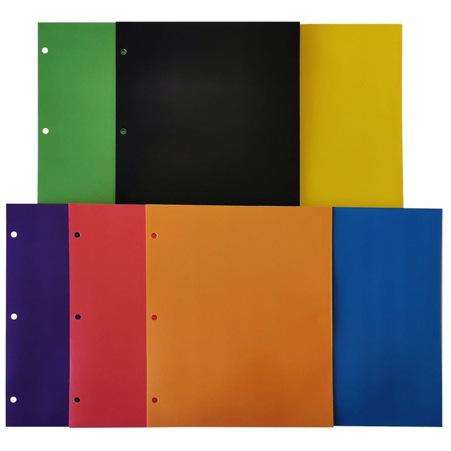 Mead Five Star 4 Pocket Paper Folder, Assorted Colors, 1 Ea