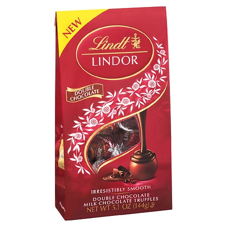 Lindt Lindor Double Chocolate Truffles Bag