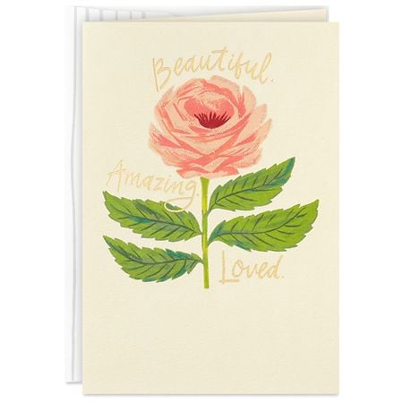 Hallmark Good Mail Mother's Day Card (Beautiful, Amazing, Loved), S2