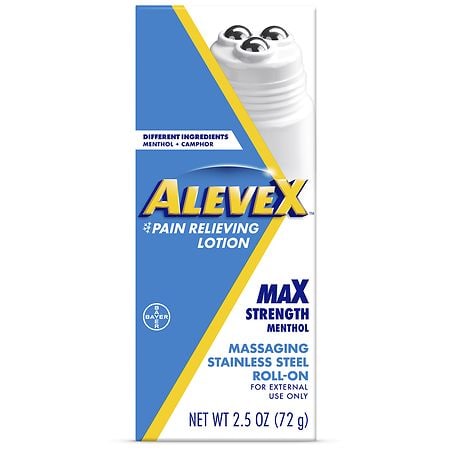 AleveX Pain Relieving Lotion With Massaging Rollerball