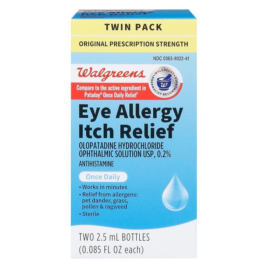 Zaditor Eye Drops, Antihistamine, Eye Itch Relief, Twin Pack, 2