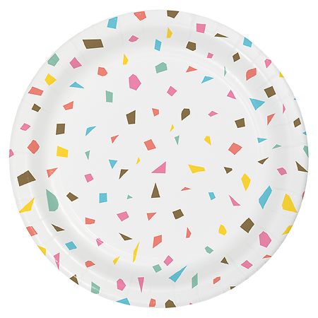 Festive Voice Confetti Lunch Plates