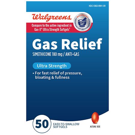 Walgreens Gas Relief Softgels Ultra Strength