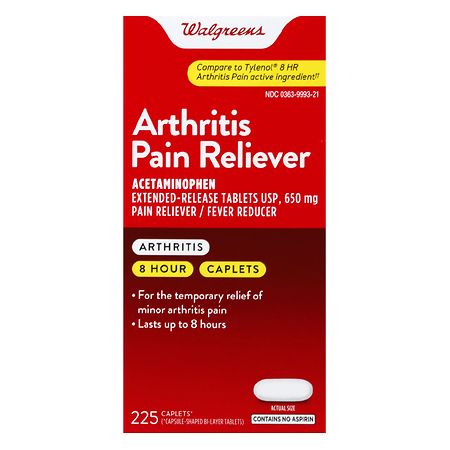 Walgreens Arthritis Pain Reliever Acetaminophen 650 mg Caplet