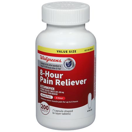 Walgreens 8-Hour Pain Reliever Acetaminophen 650 mg Caplet