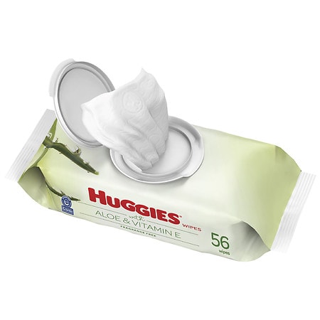 Huggies Wipes with Aloe & Vitamin E, 1 Flip-Top Pack Fragrance Free
