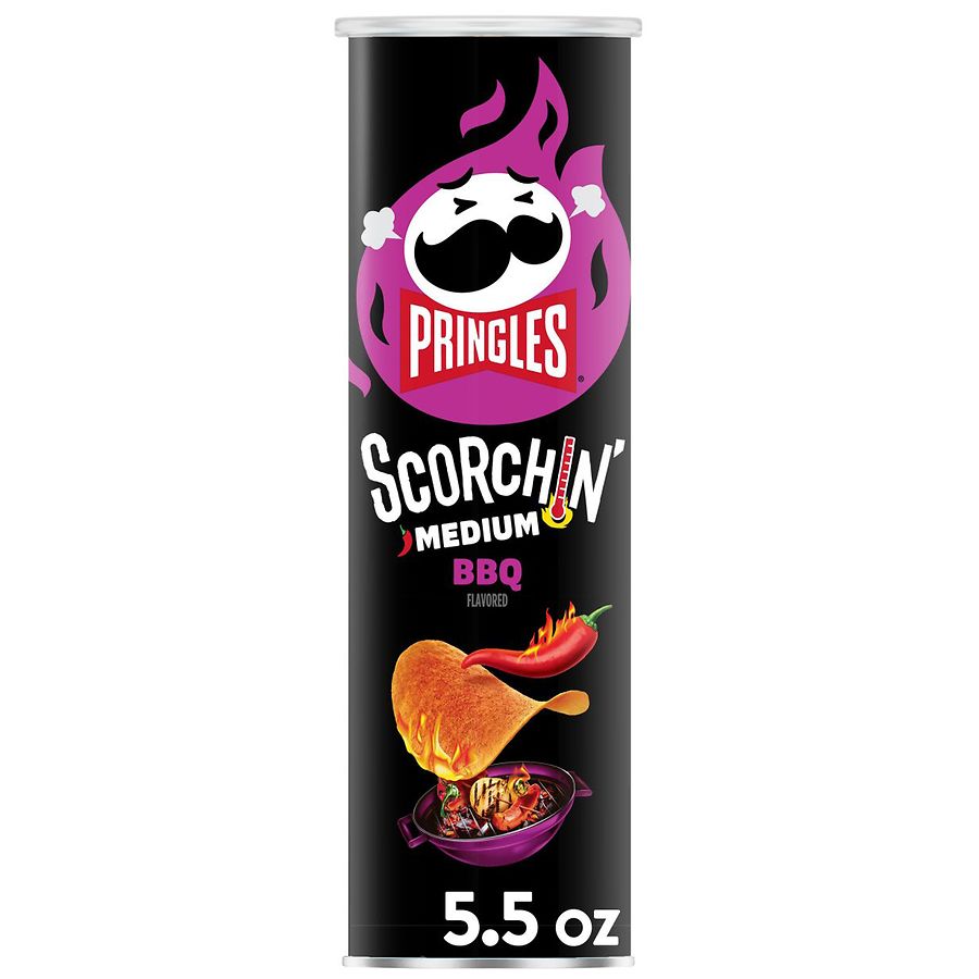 Pringles Scorchin' Potato Chips BBQ | Walgreens