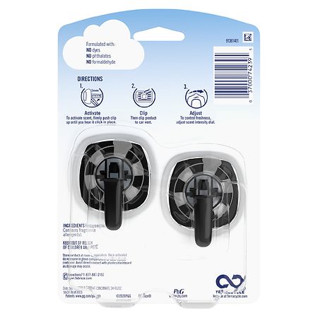 Febreze Auto New Car Scent Air Freshener Car Vent Clip, 2 pk - City Market