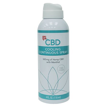 Walgreens CBD Rapid Cooling Continuous Spray, 500 mg