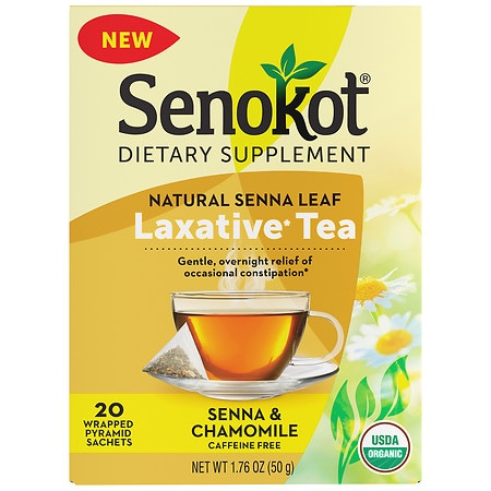 UPC 367618332207 product image for Senokot Laxative Tea Dietary Supplement, Organic Senna & Chamomile - 20.0 ea | upcitemdb.com