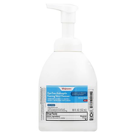Walgreens Dye-Free Antiseptic Foaming Skin Cleanser