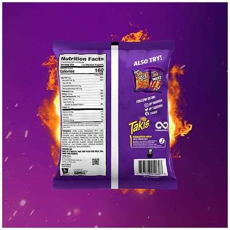Takis Fuego 14 ct, 9.9 oz Sharing Size Case, Hot Chili Pepper & Lime  Flavored Extreme Spicy Rolled Tortilla Chips