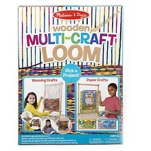 Melissa & Doug Webrahmen Multi-Craft – Groß, Verstellbar, Aus Holz, Für Taschen, Schals & Wandteppiche
